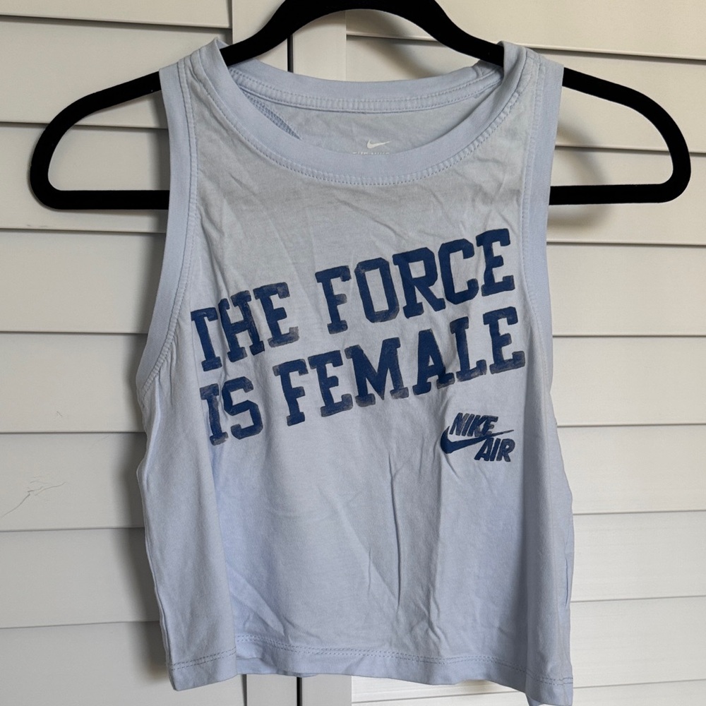 Nike Women's Blue Crop Top
